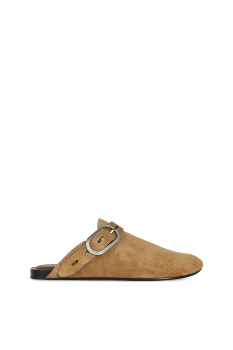Ansley Slide In Brown Suede & Black Shearling RAG & BONE